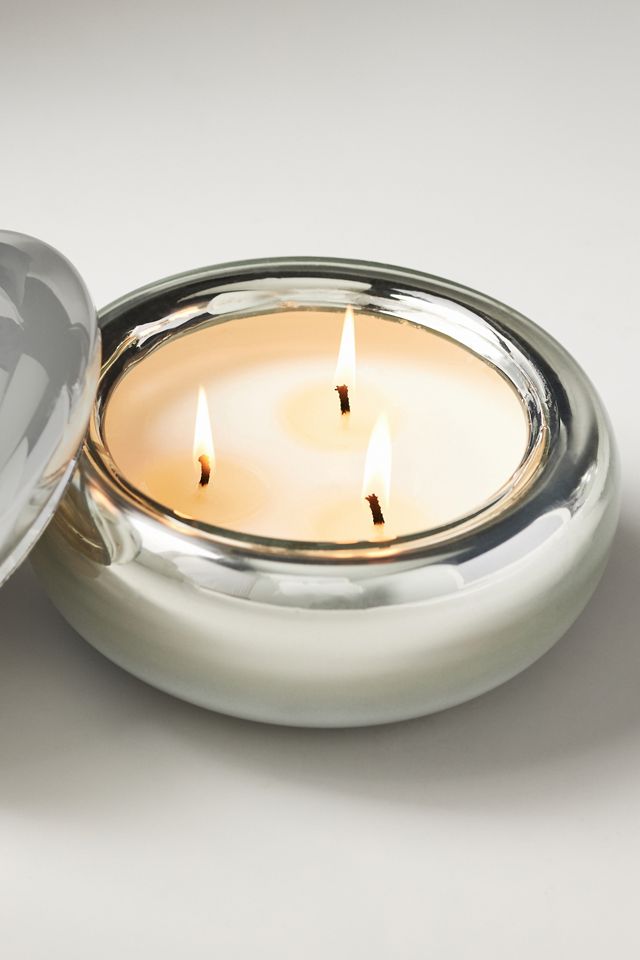 By Anthropologie Tilly Woody Golden Amber & Pine Glass Candle #4