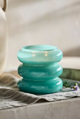 Linnea Milky Glass Rings Candle