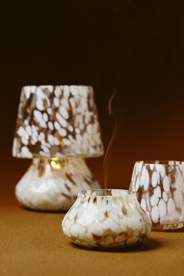 Cheena Floral Dark Berry & Amber Mushroom Lamp Candle #1
