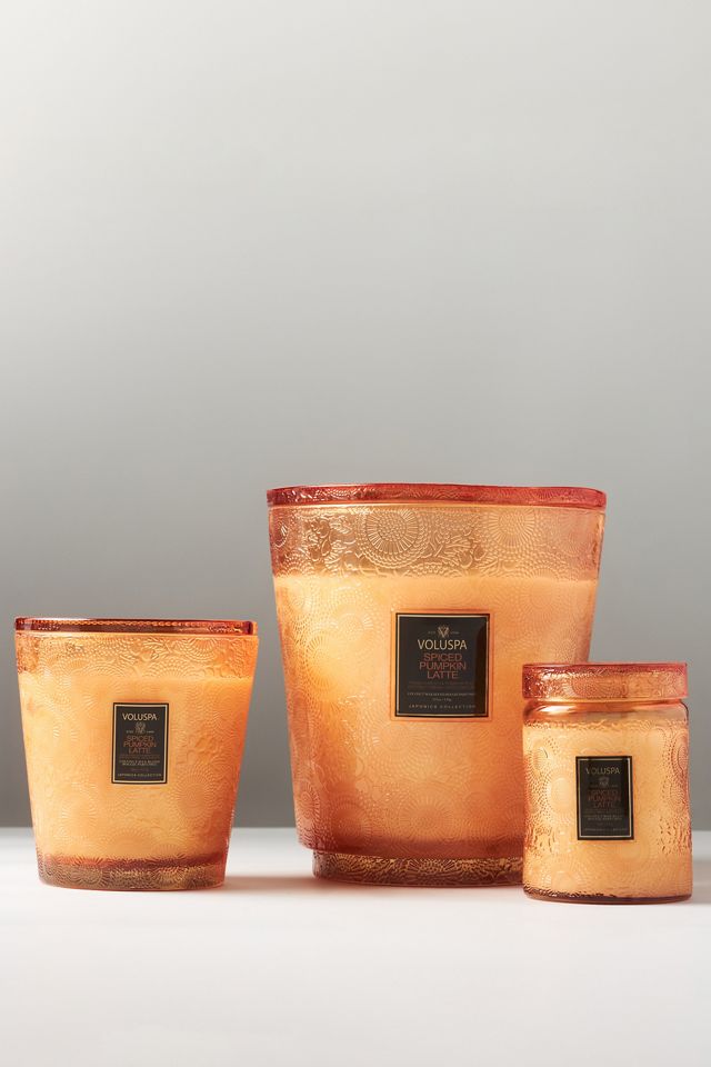 Voluspa Japonica Spiced Pumpkin Latte Glass Jar Candle #1