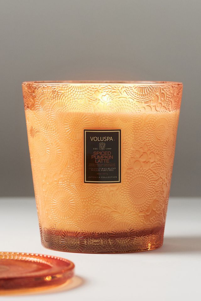 Voluspa Japonica Spiced Pumpkin Latte Glass Jar Candle #2