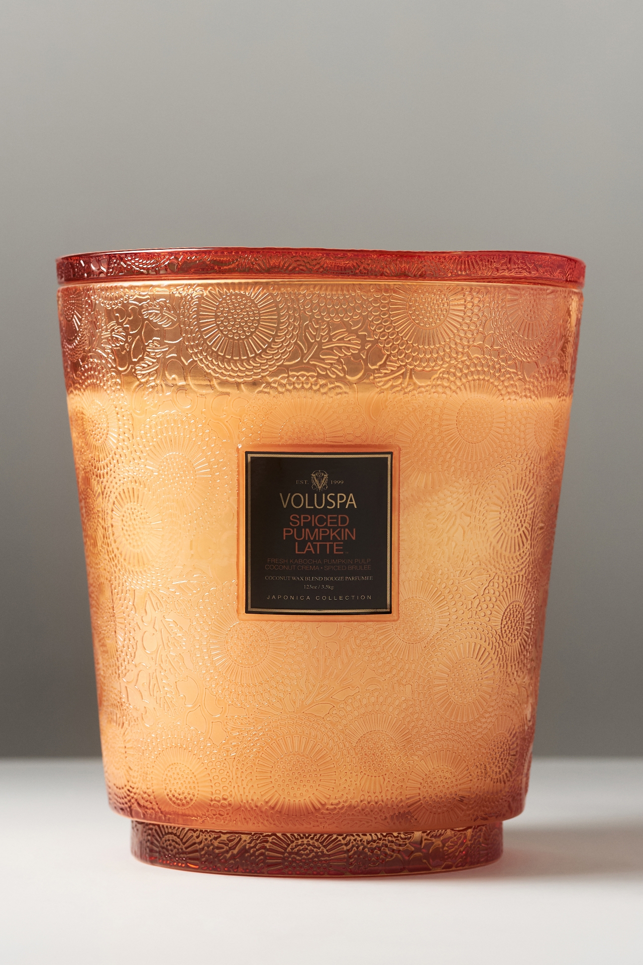 Voluspa Japonica Spiced Pumpkin Latte Glass Jar Candle