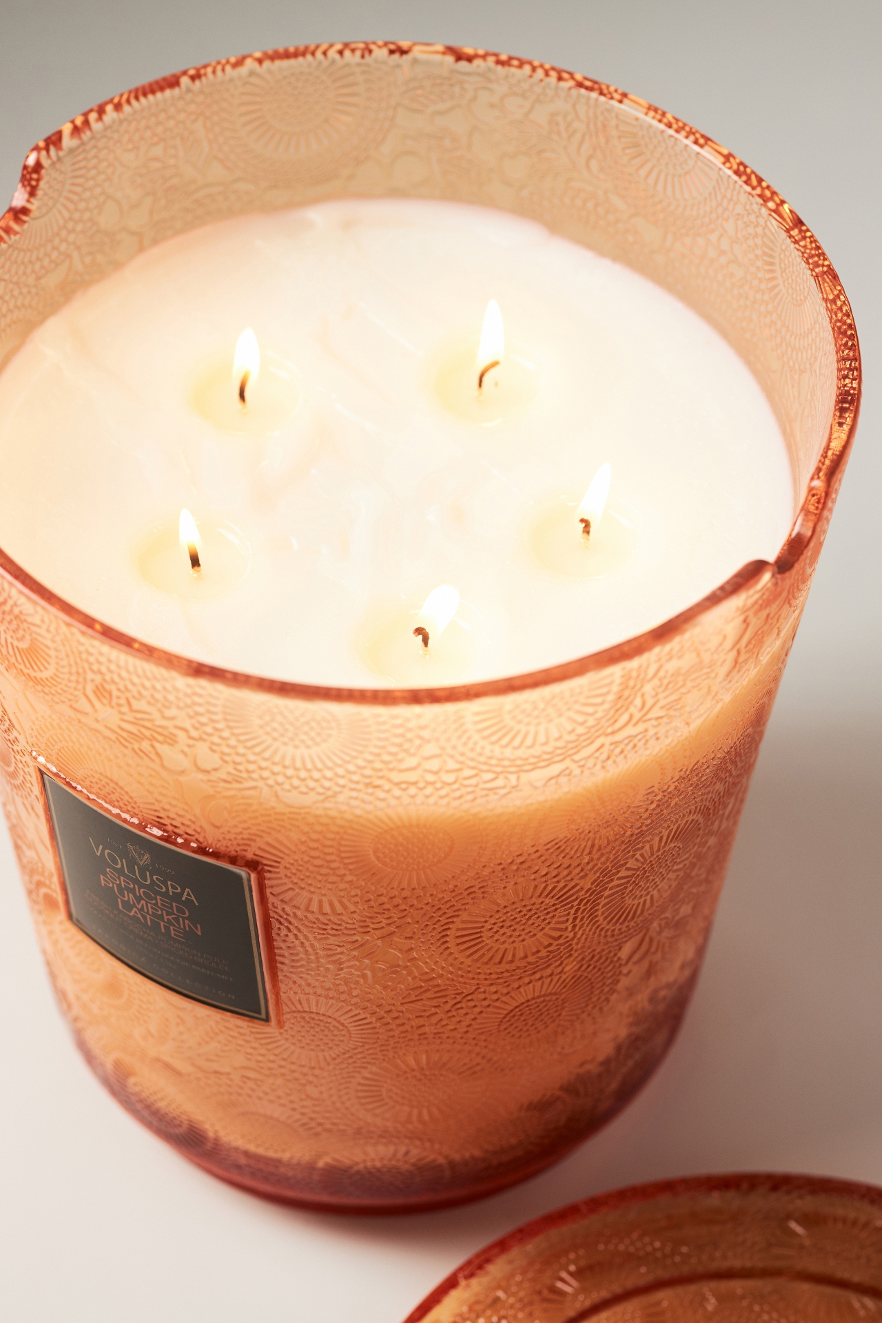 Voluspa Japonica Spiced Pumpkin Latte Glass Jar Candle