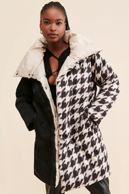 Bernie Mixed Print Puffer | Anthropologie