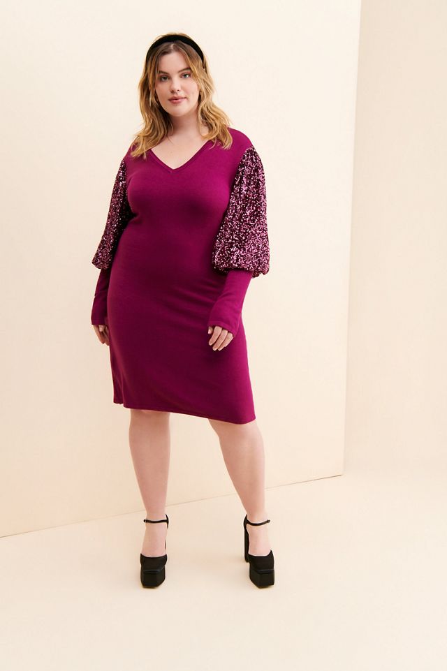 Bl-nk Lilianna Sequin Sleeved Dress #3