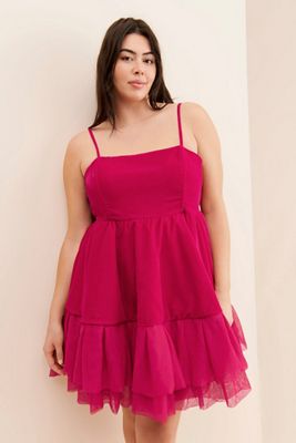 Let Me Be Velvet Tulle Dress