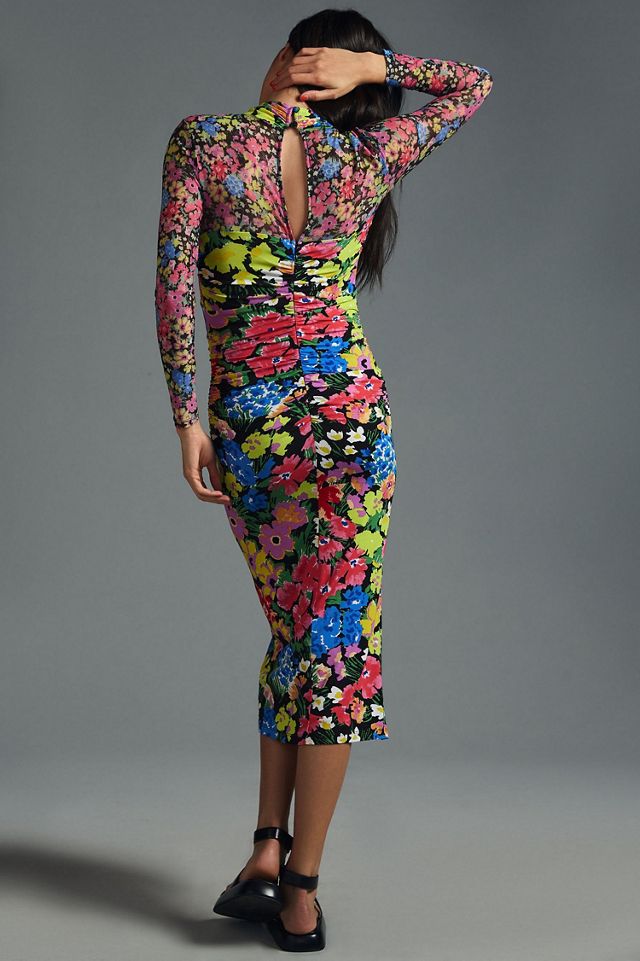 Mesh Halter Mock-Neck Dress | Anthropologie