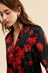 Rachel Parcell Satin Jacquard Pj Shirt