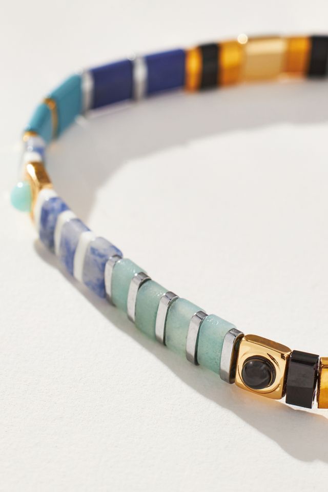 Beaded Chicklet Bracelet #1