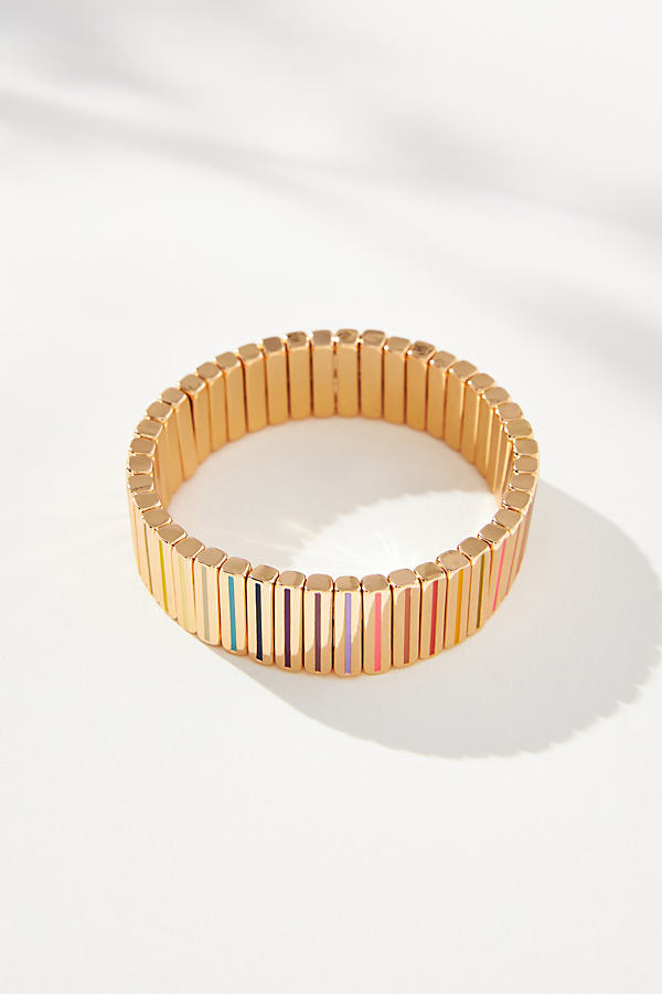 By Anthropologie Colorful Stretch Bracelet In Multicolor
