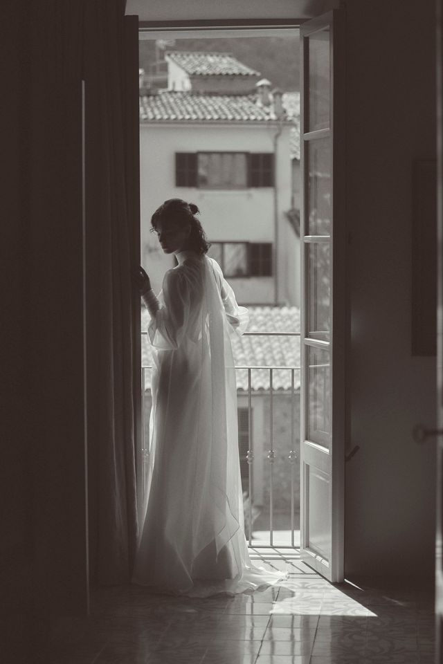 Watters Indy Sheer Slip Two-Piece Wedding Gown #4