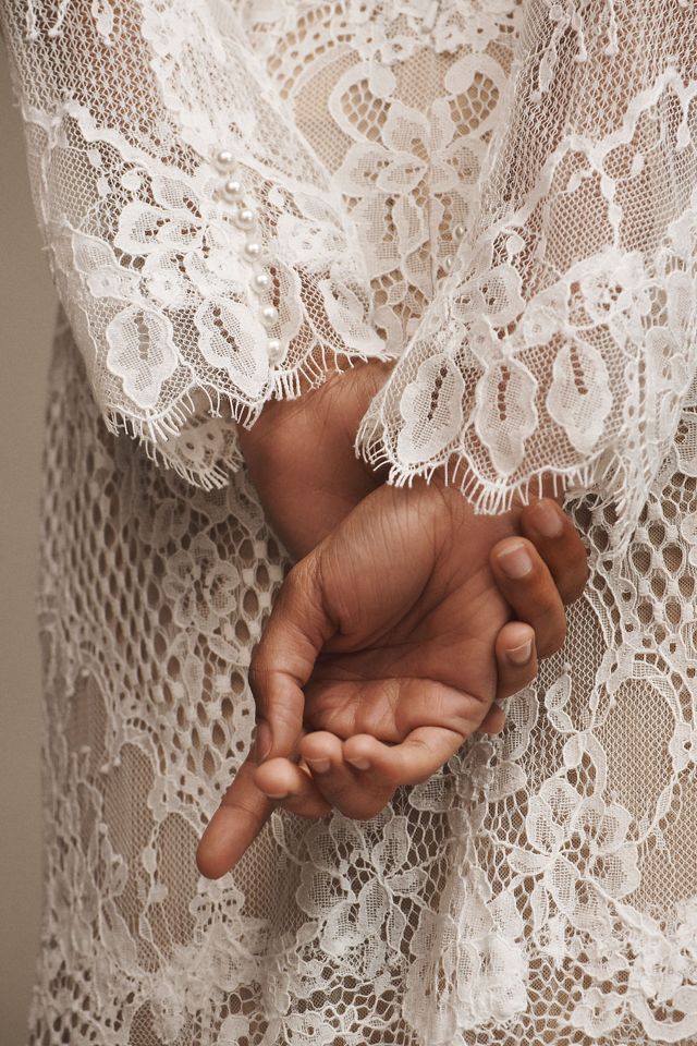 Wtoo by Watters Sienna Long-Sleeve High-Neck Wedding Gown #4