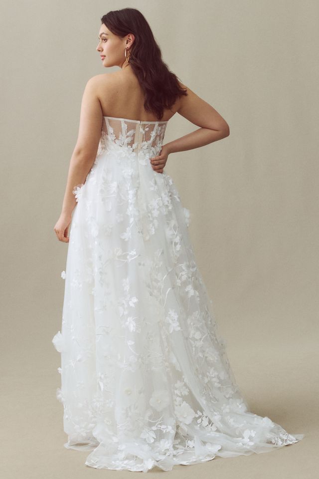 Wtoo by Watters Ivy Strapless Sweetheart Wedding Gown #3