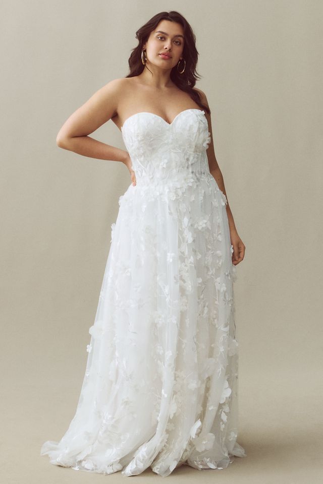 Wtoo by Watters Ivy Strapless Sweetheart Wedding Gown #2