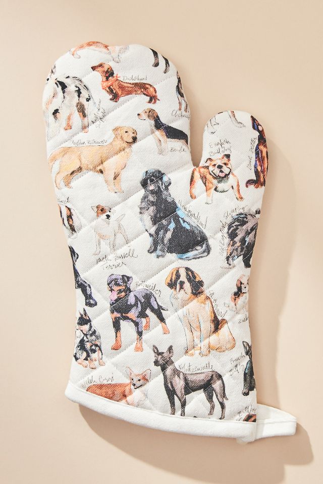 Dog Breeds A-Z Oven Mitt | AnthroLiving