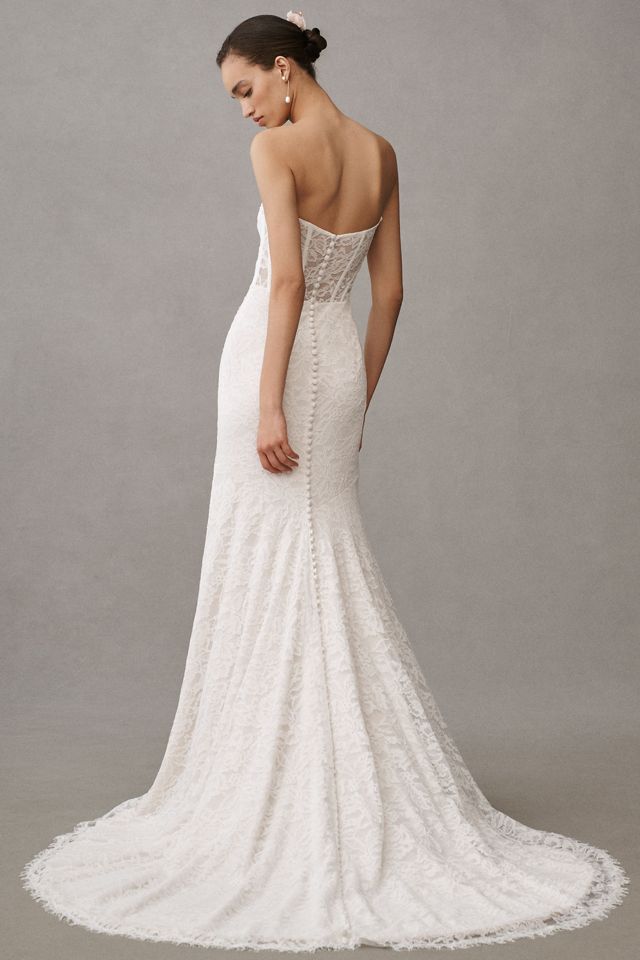 Jenny by Jenny Yoo Dove Long-Sleeve Off-The-Shoulder Lace Wedding Gown #2