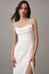 Jenny by Jenny Yoo Libby Sleeveless Draped Crepe Wedding Gown