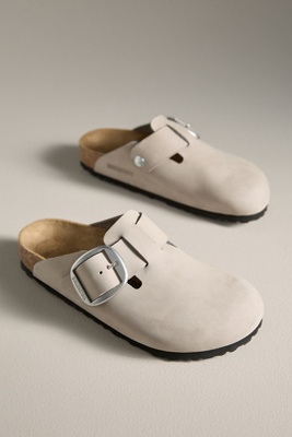 Birkenstock Boston Big Buckle Clog In Gray