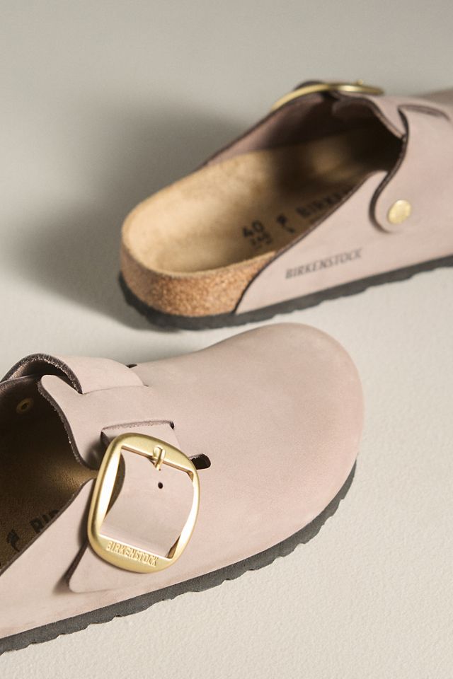 【BIRKENSTOCK 】 BOSTON BIG BUCKLE 39 25 Boston Big Buckle Nubuck Leather Pure Sage | BIRKENSTOCK