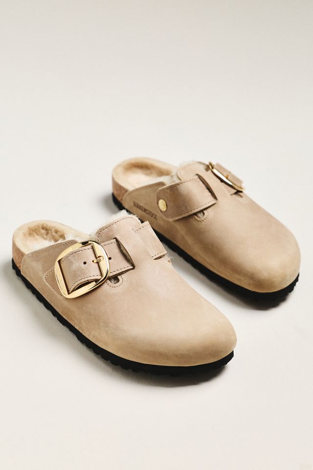 Birkenstock Boston Big Buckle Shearling Clogs #1