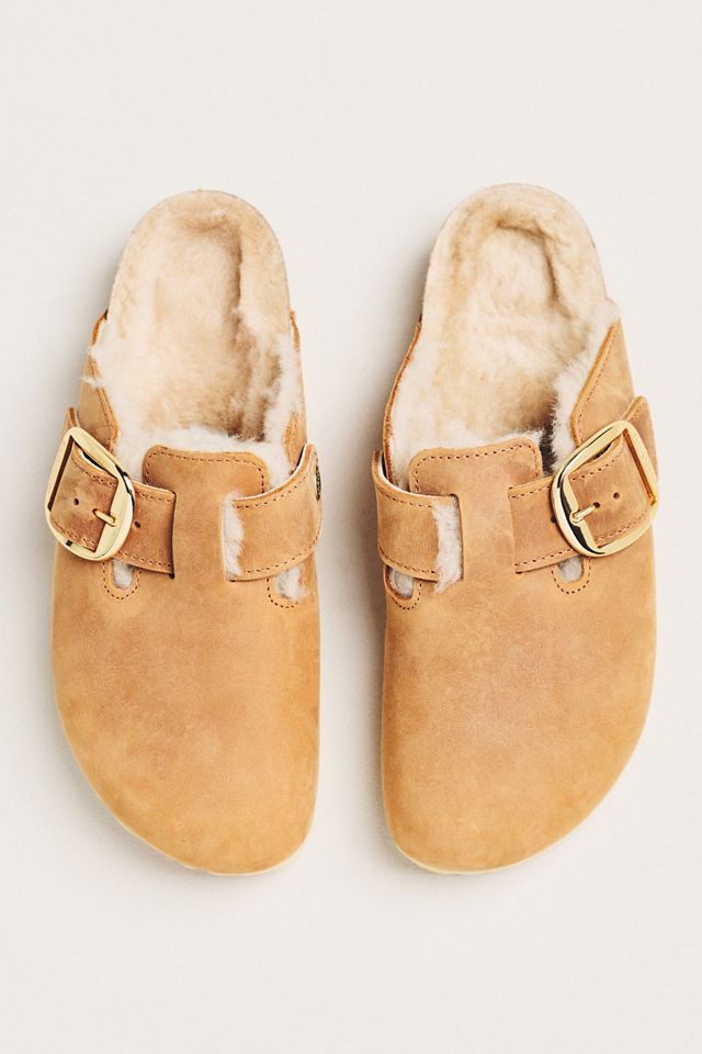 Birkenstock Boston Big Buckle Shearling Clogs #1