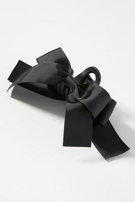 By Anthropologie Ribbon Hair Claw Clip In Black