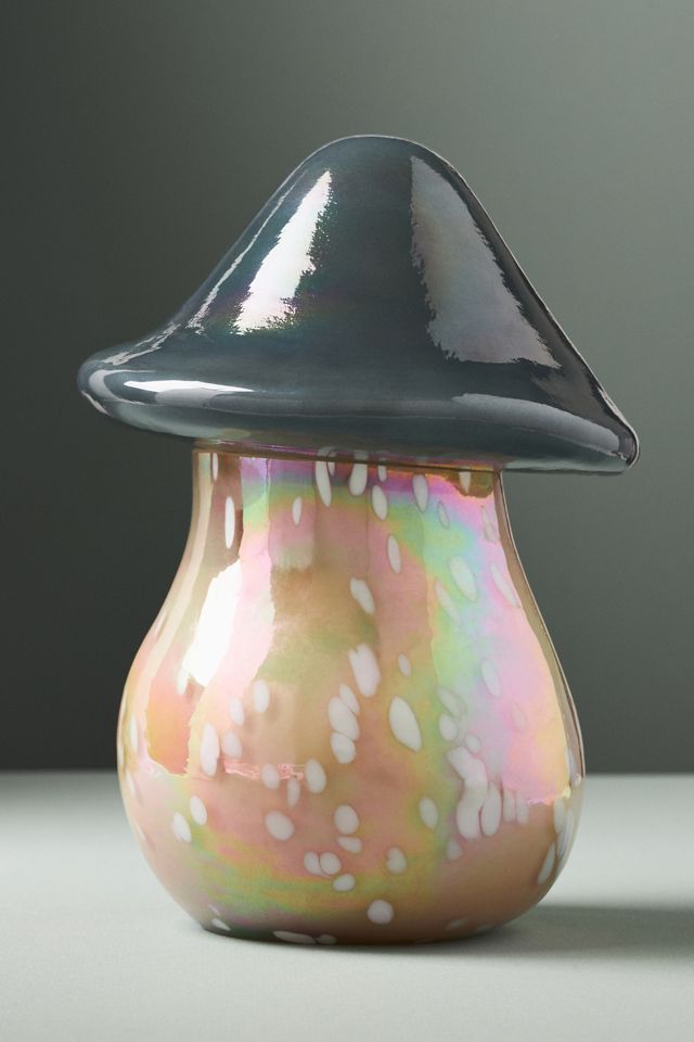Mushroom Fruity Vanilla & Dark Plum Glass Candle #2