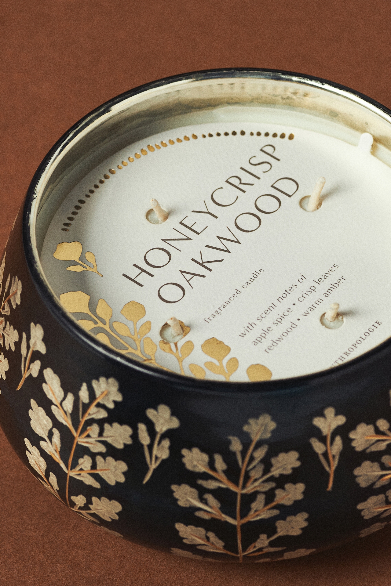 Stella Etched Fruity Honeycrisp Oakwood Glass Candle