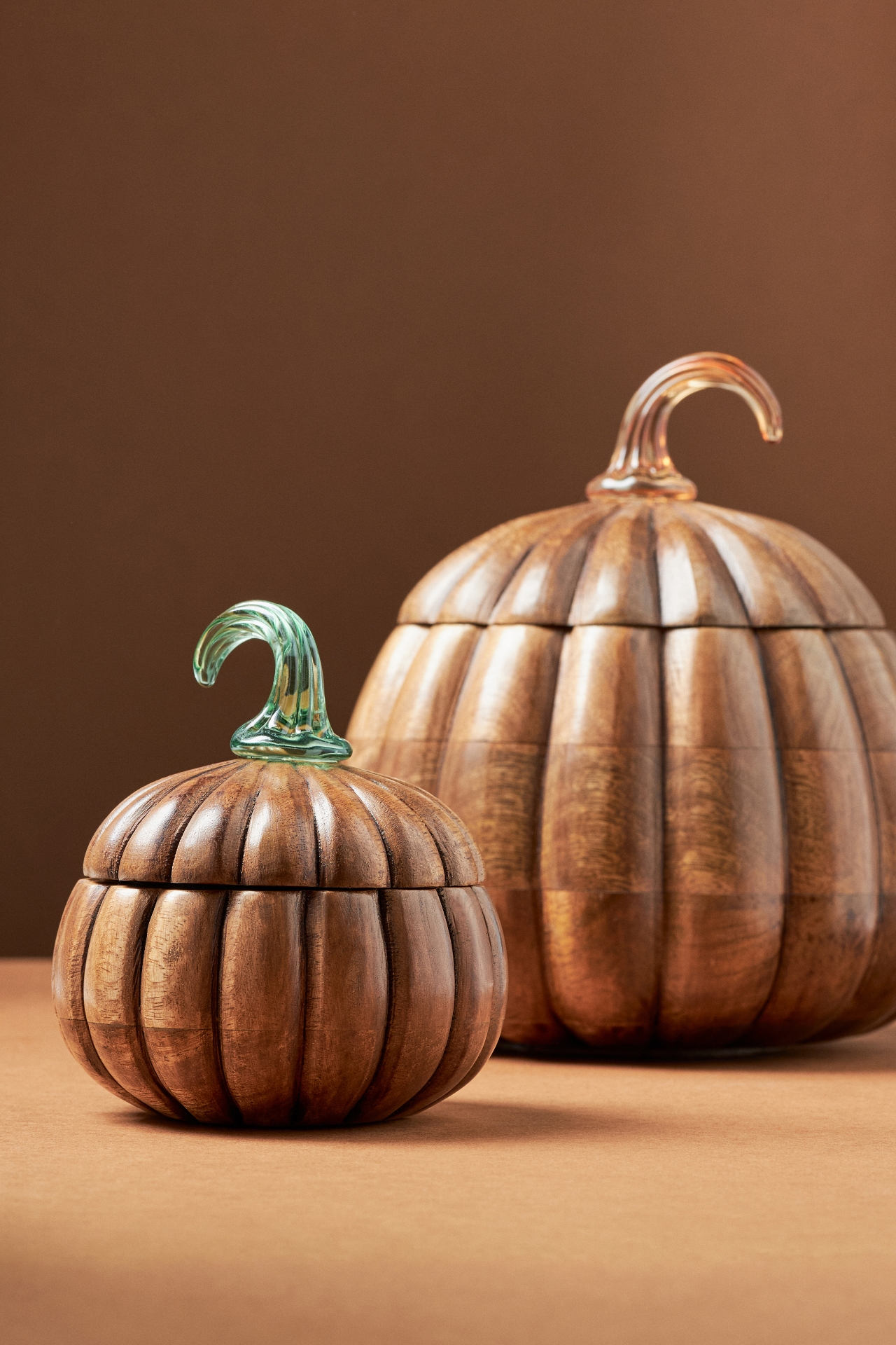 Wooden Gourmand Bourbon & Pumpkin Candle