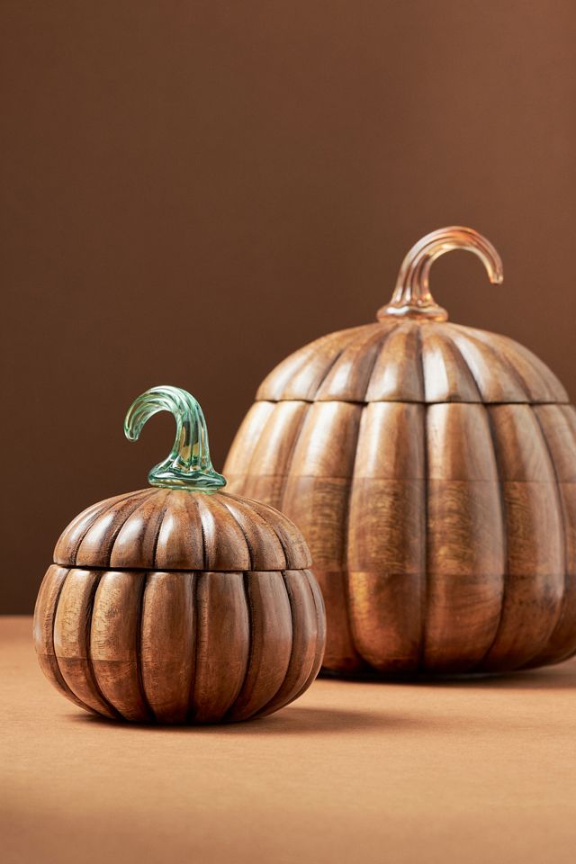 Wooden Gourmand Bourbon & Pumpkin Candle #1