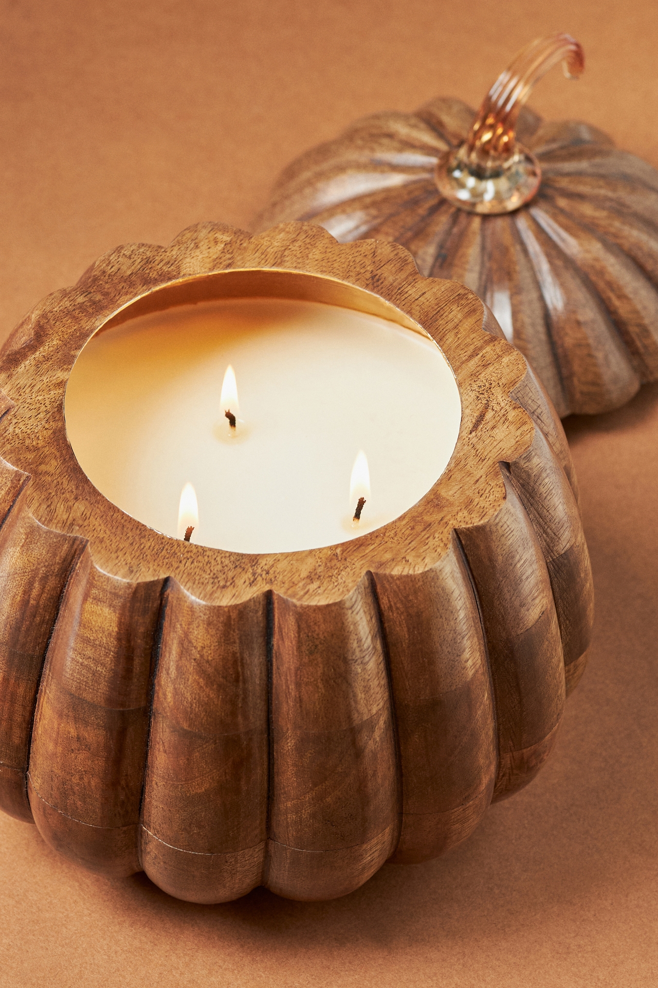 Wooden Pumpkin Spice & Black Walnut Candle