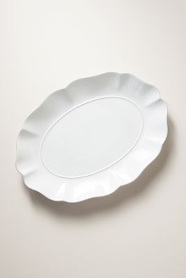 Costa Nova Rosa Oval Platter In White