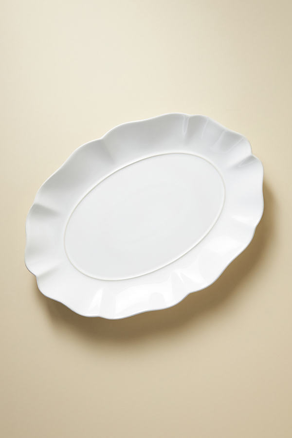 Costa Nova Rosa Oval Platter In White