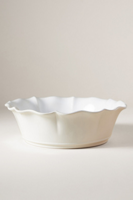 Costa Nova Rosa Serving Bowl In White