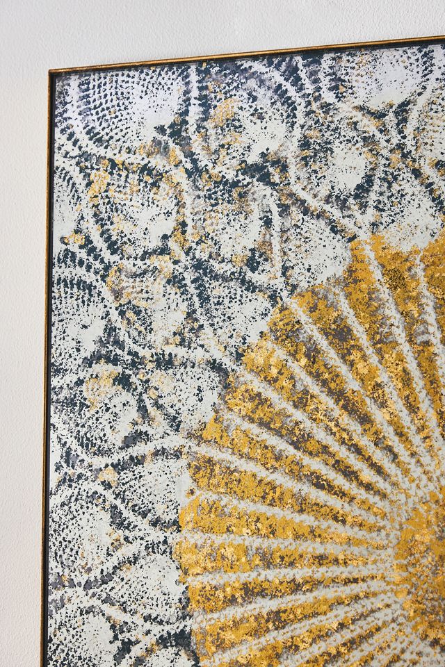 Peacock Imprint Distressed Mirror #1
