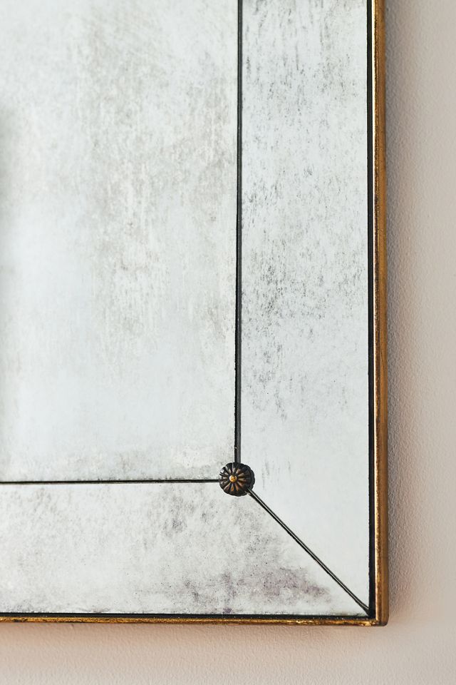 Mitre Corner Distressed Mirror #1