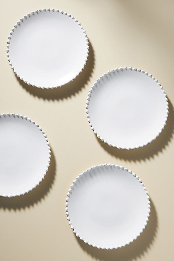 Costa Nova Pearl Side Plates, Set Of 4 In White