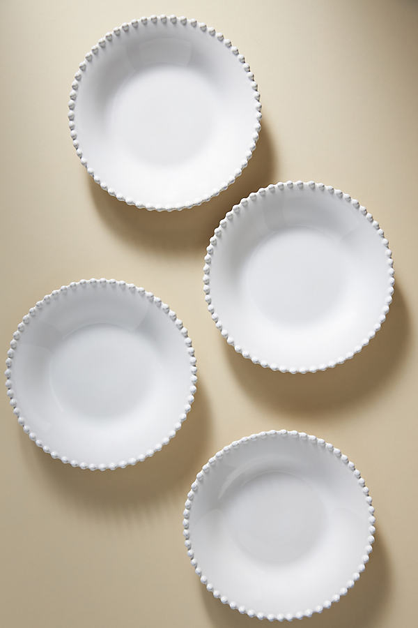 Costa Nova Pearl Pasta Bowls, Set Of 4 In White