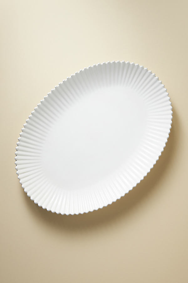 Costa Nova Pearl Oval Platter In White
