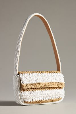 Shop Maeve The Fiona Beaded Bag: White Idyllic Edition