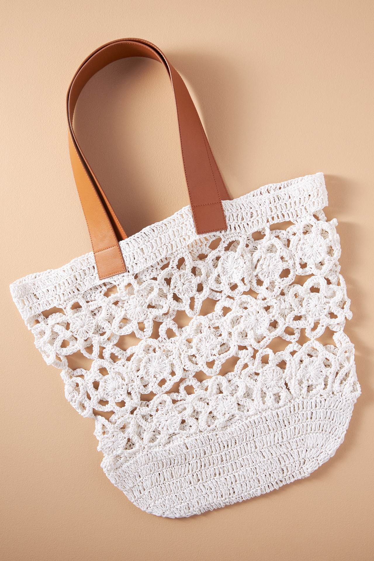 Floral Crochet Tote