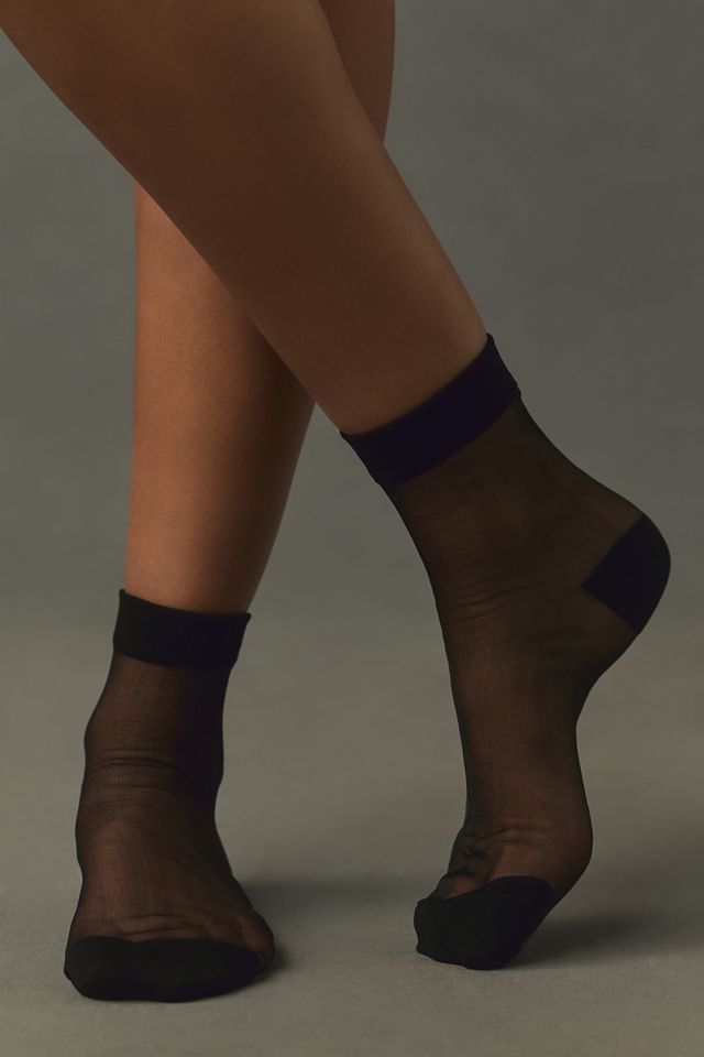 Solid Sheer Socks, Set of 2 #2
