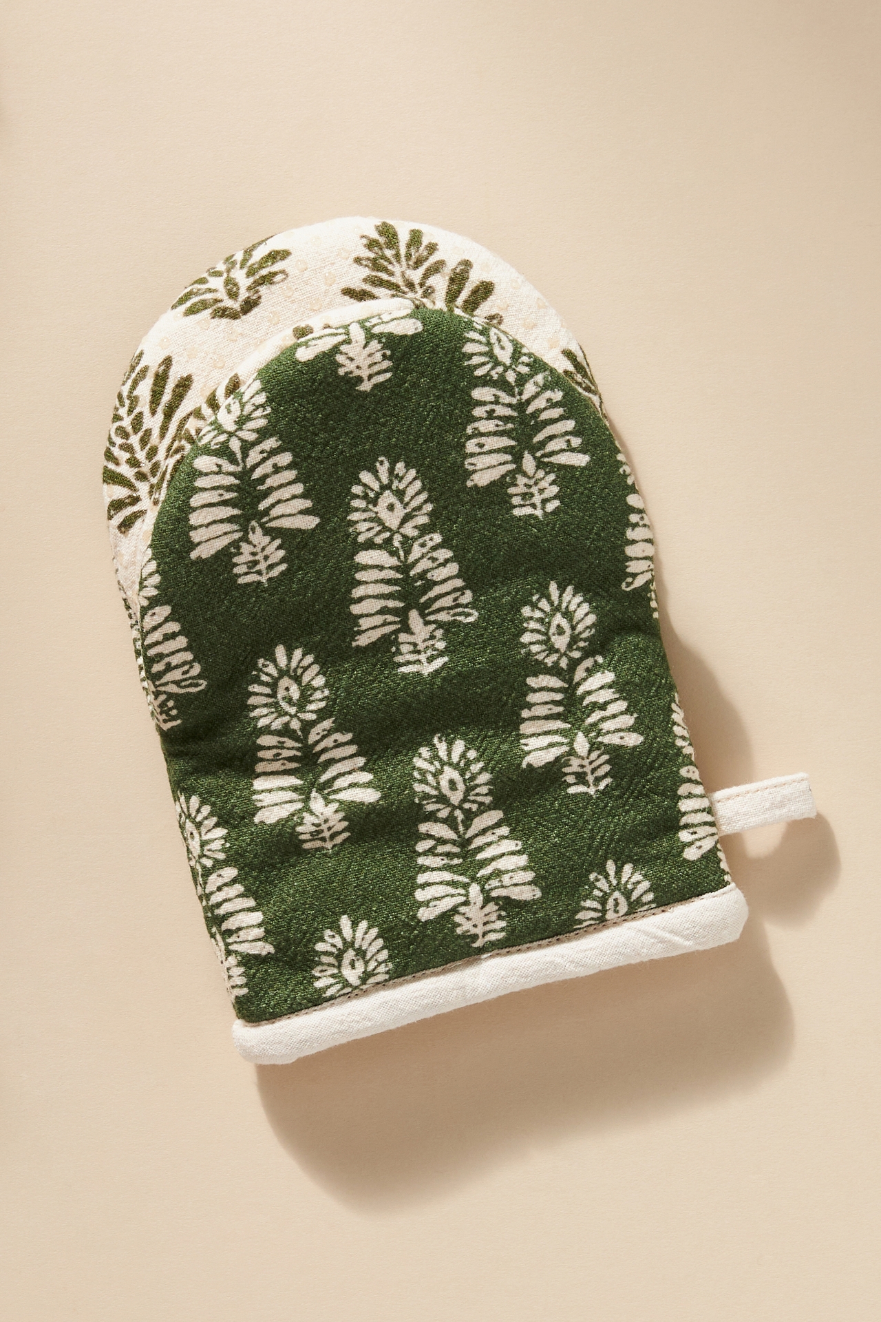 Trudy Block Print Mini Oven Mitt