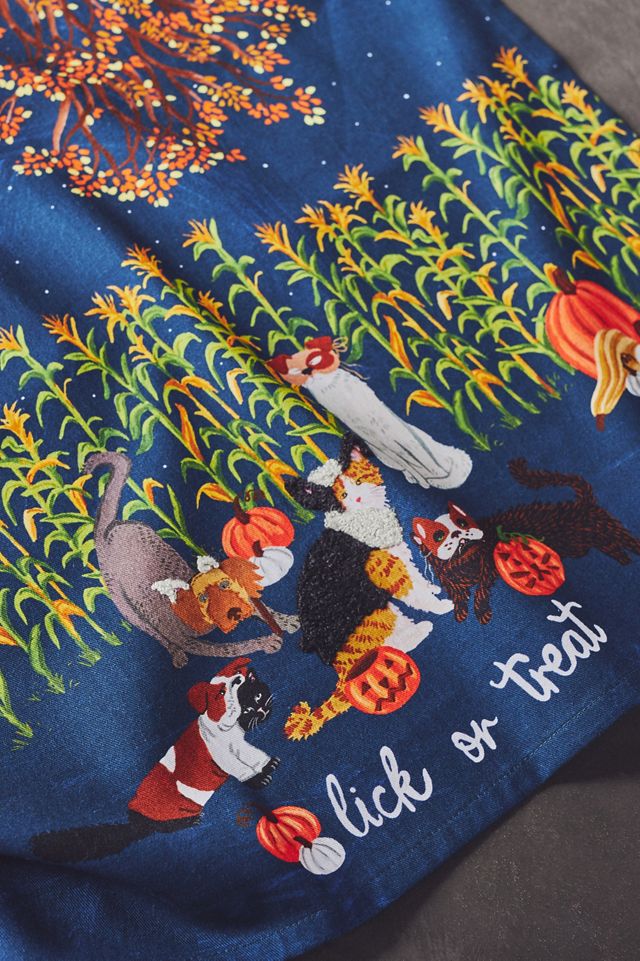 Trick or Treat Dish Towel #1