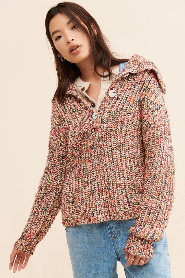 Half button pullover outlet sweater