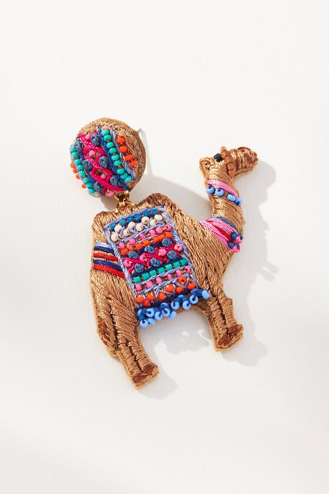 Mignonne Gavigan Camel Drop Earrings | Anthropologie