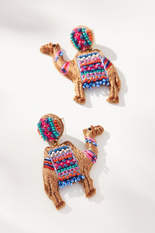 Mignonne Gavigan Camel Drop Earrings | Anthropologie