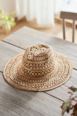 Shop Terrain Kaya Raffia Hat In Multicolor