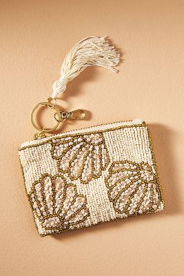 Shop By Anthropologie Beaded Coin Purse: Summer Edition In White
