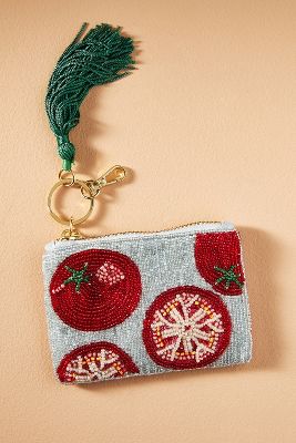 Shop By Anthropologie Beaded Coin Purse: Summer Edition In Red